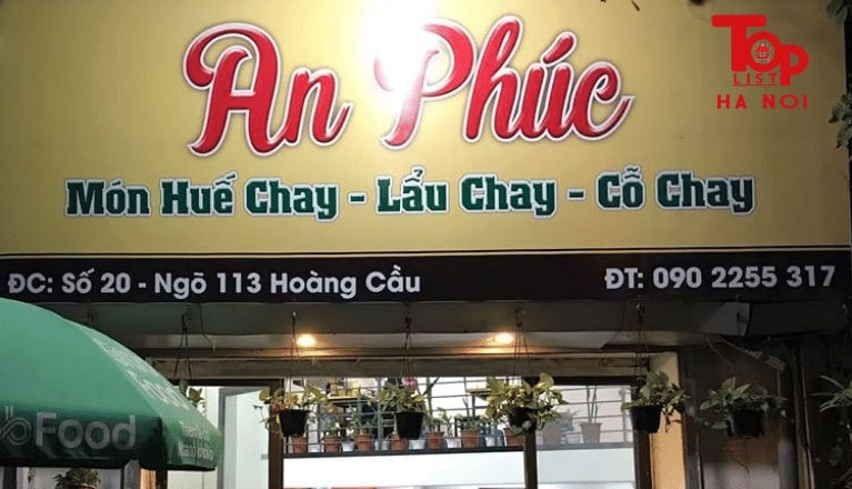An Phúc Vegetarian Restaurant – Quán chay ngon Hà Nội