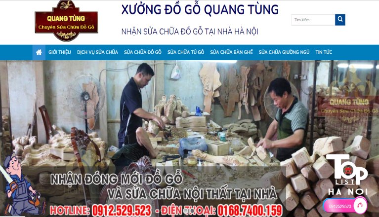 Xưởng Mộc Quang Tùng chuyên nhận sửa chữa đồ gỗ tại Hà Nội
