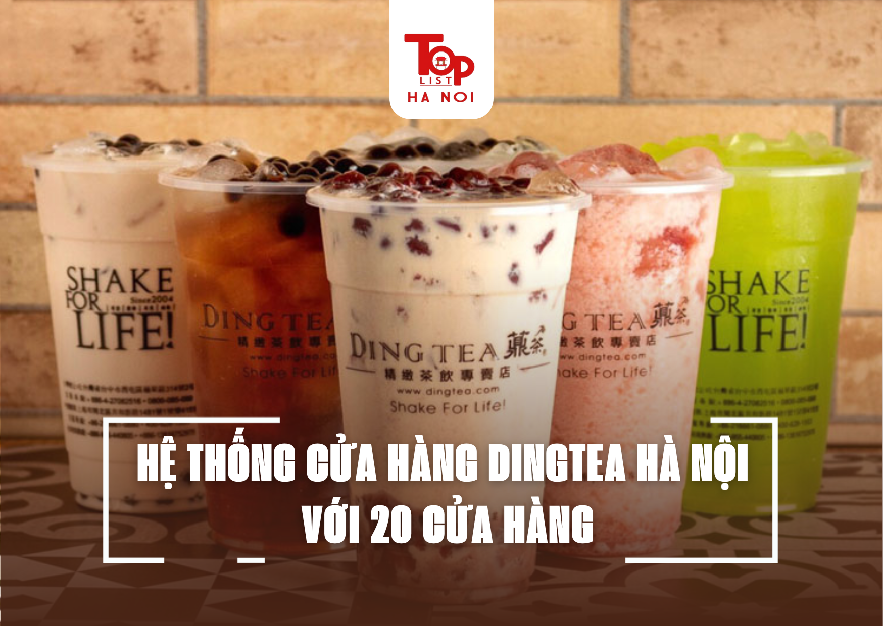 HỆ THỐNG CỬA HÀNG DINGTEA HÀ NỘI VỚI 20 CỬA HÀNG