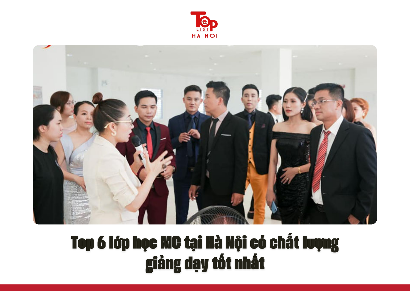 Top 6 lớp học MC tại Hà Nội có chất lượng giảng dạy tốt nhất